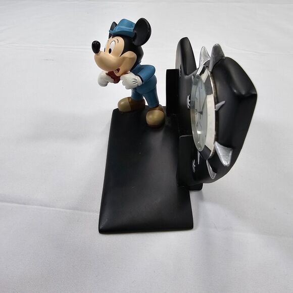 Vintage Walt Disney Mickey Mouse Desk Quartz Clock Figurine - Picture 6 of 8
